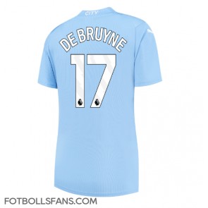 Manchester City Kevin De Bruyne #17 Replika Hemmatröja Damer 2023-24 Kortärmad